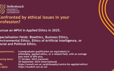 Confronted by ethical issues is your profession? Pursue an MPhil in Applied Ethics in 2025.