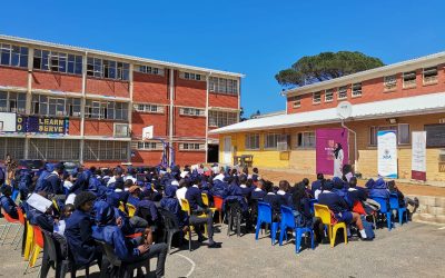 Third-year Social Work students deliver Career Day for Grade 11 at Makupula Secondary School, Khayamandi