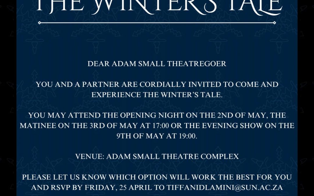 US Drama presents    –    The Winter’s Tale by William Shakespeare   2025