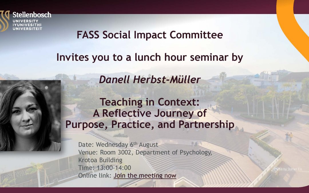 Teaching in Context: A reflective Journey of Purpose, Practice, and Partnership-By Danell Herbst-Muller